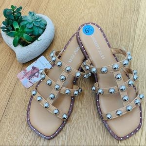 Sincerely Jules Ventura Pearl Sandals SZ 6